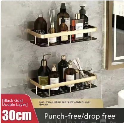 Punch-Free Bathroom Storage Rack WEM Support (www.WEM.support)