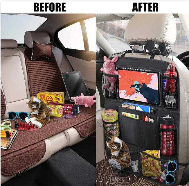 Bolsa de Armazenamento Traseiro de Assento de Carro Anti-Chute