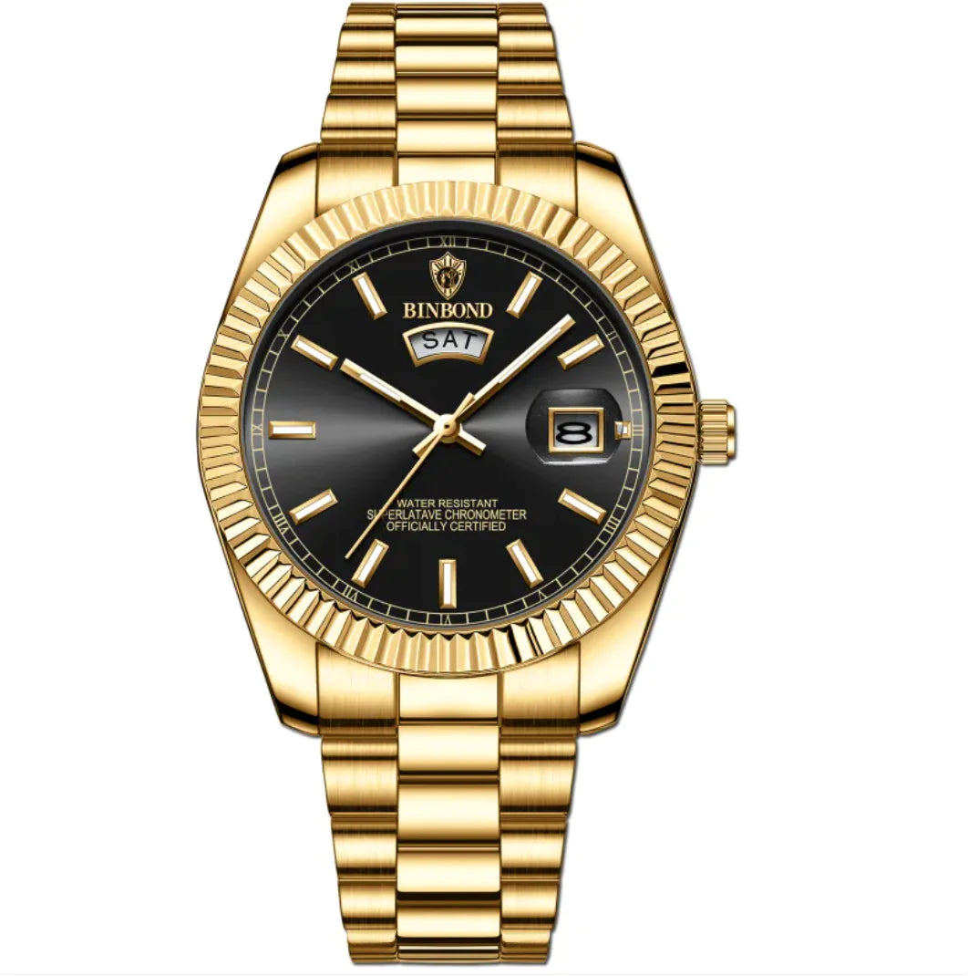 Men's Steel Belt Luminous Watch WEM Support (www.WEM.support)