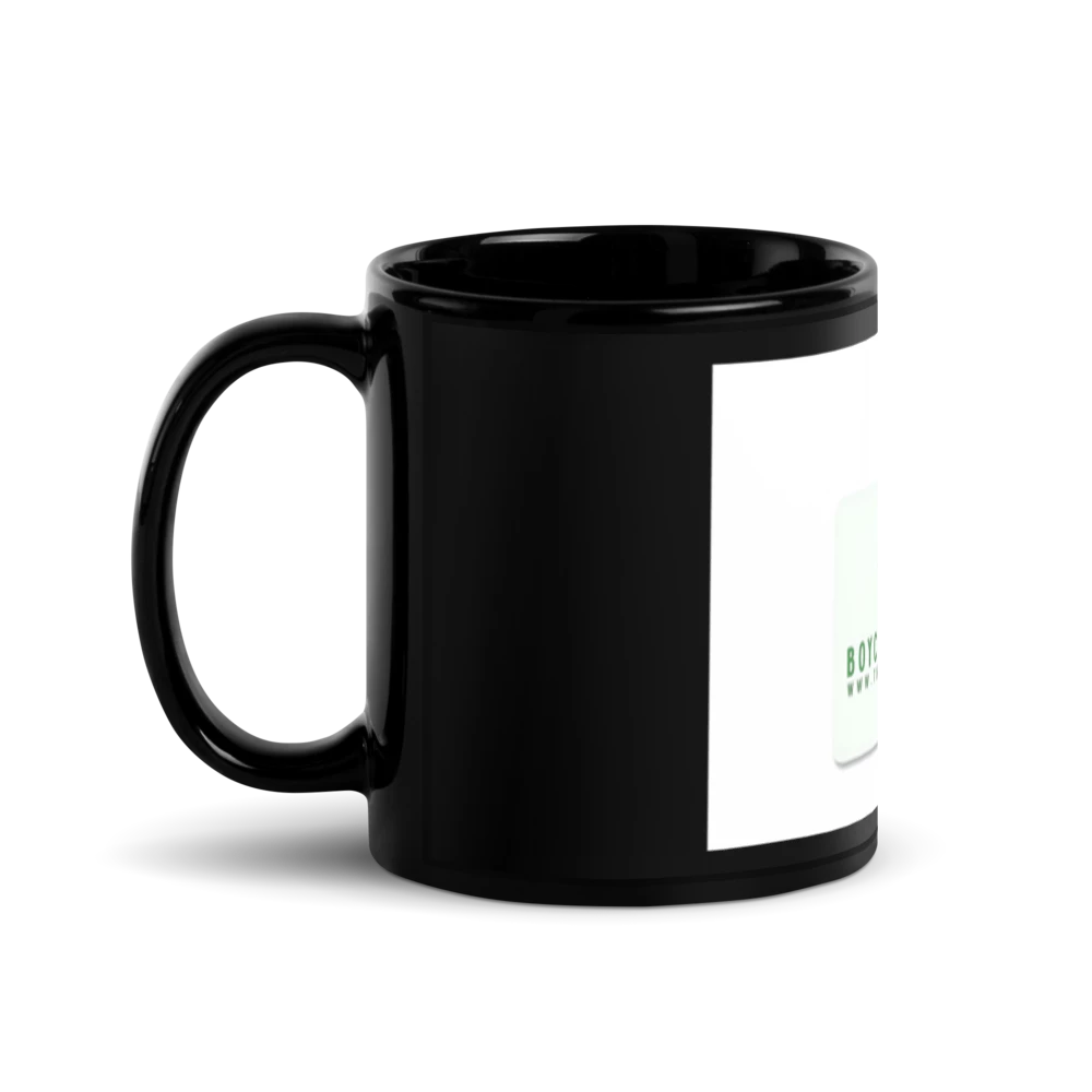 Glossy Black Coffee Mug HejK.com Marketplace LLC