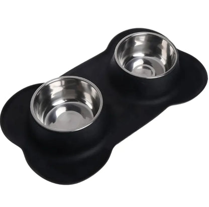 Bone-Shaped Silicone Pet Bowl Mat