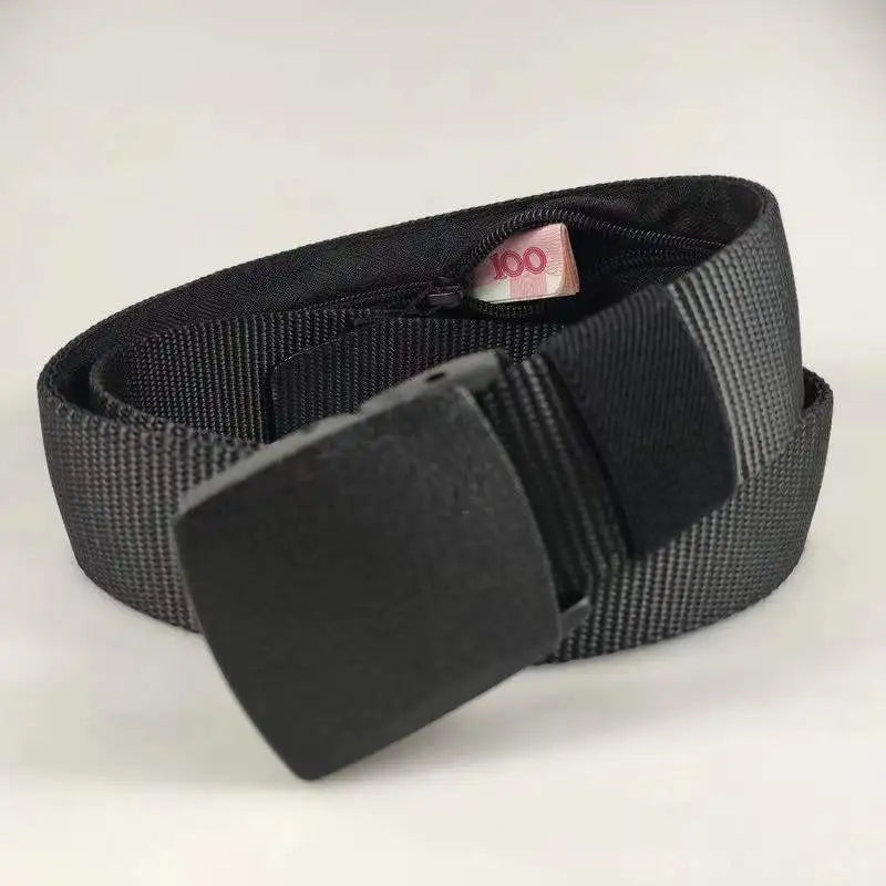 Nylon Zipper Travel Money Belt WEM Support (www.WEM.support)