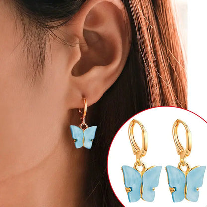 New Fashion Small Butterfly Drop Earrings For Women WEM Support (www.WEM.support)