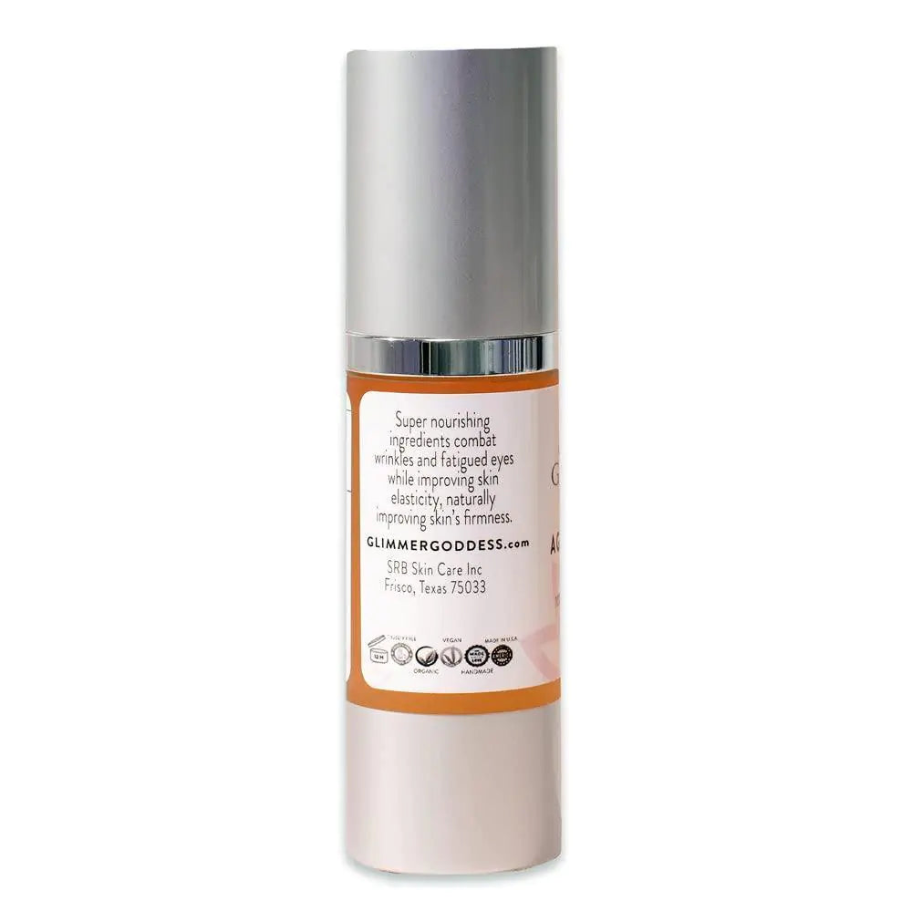 Organic Eye Serum for Wrinkles and Fine Lines with Hyaluronic Acid 1 fl oz WEM Support (www.WEM.support)