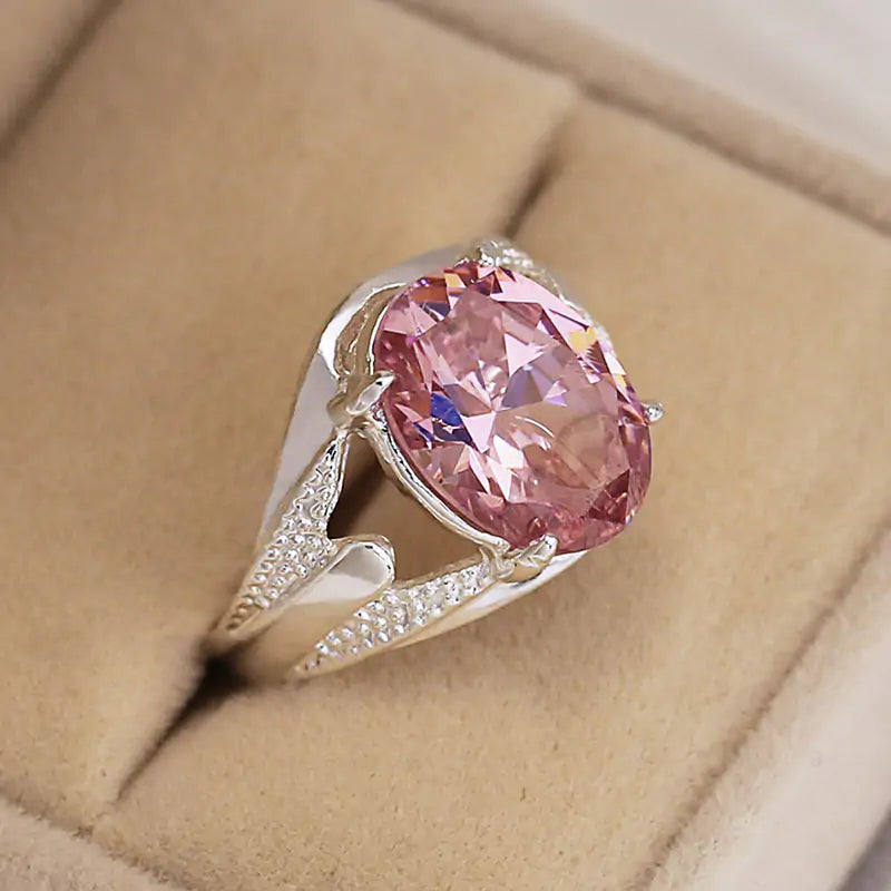 Colored Clear Irregular Stone Rings WEM Support (www.WEM.support)