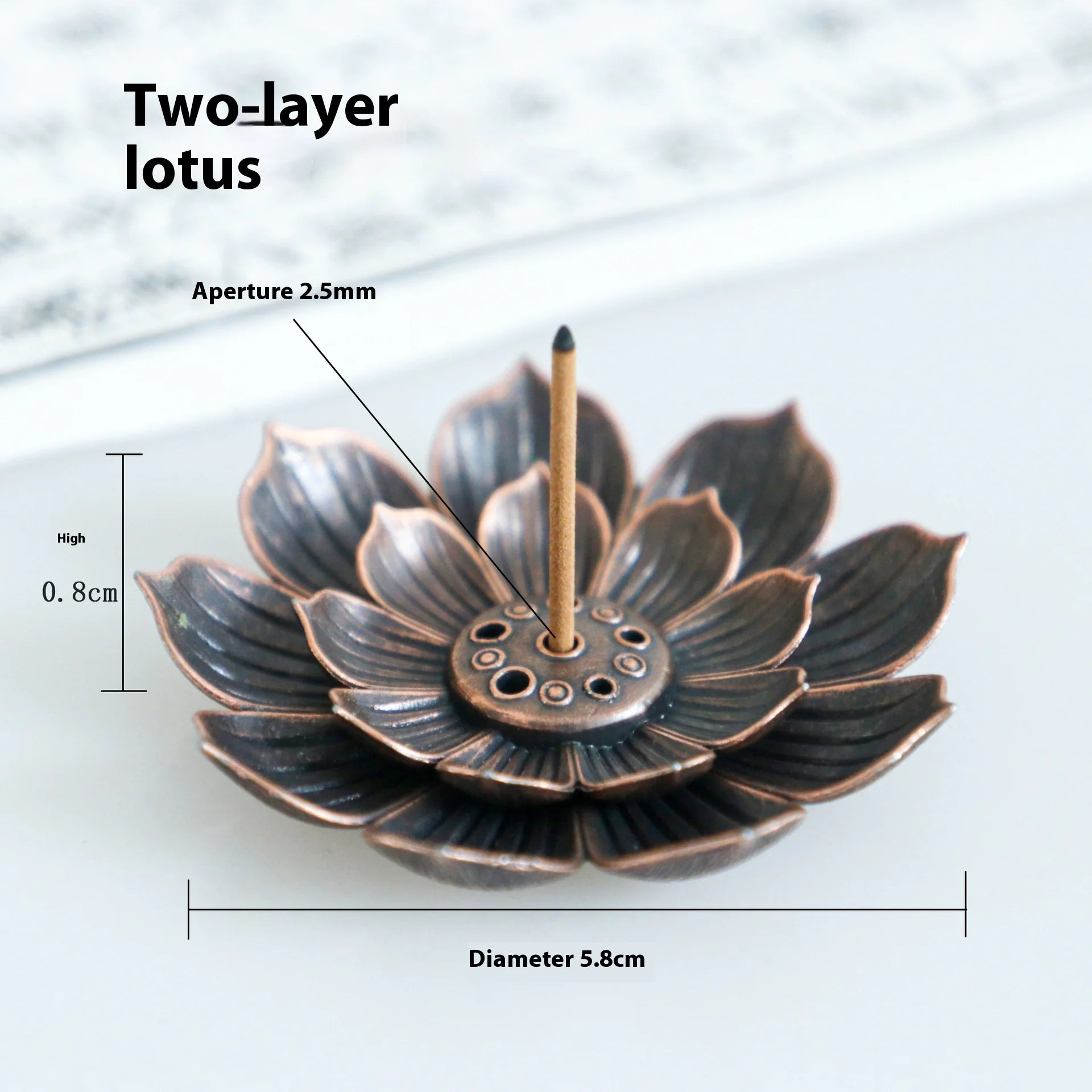 Alloy Lotus Incense Burner HejK.com