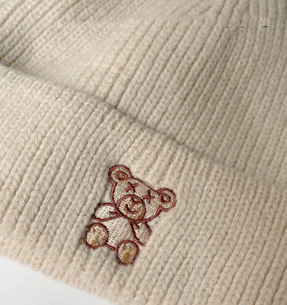 All-Match Bear Knit Hat