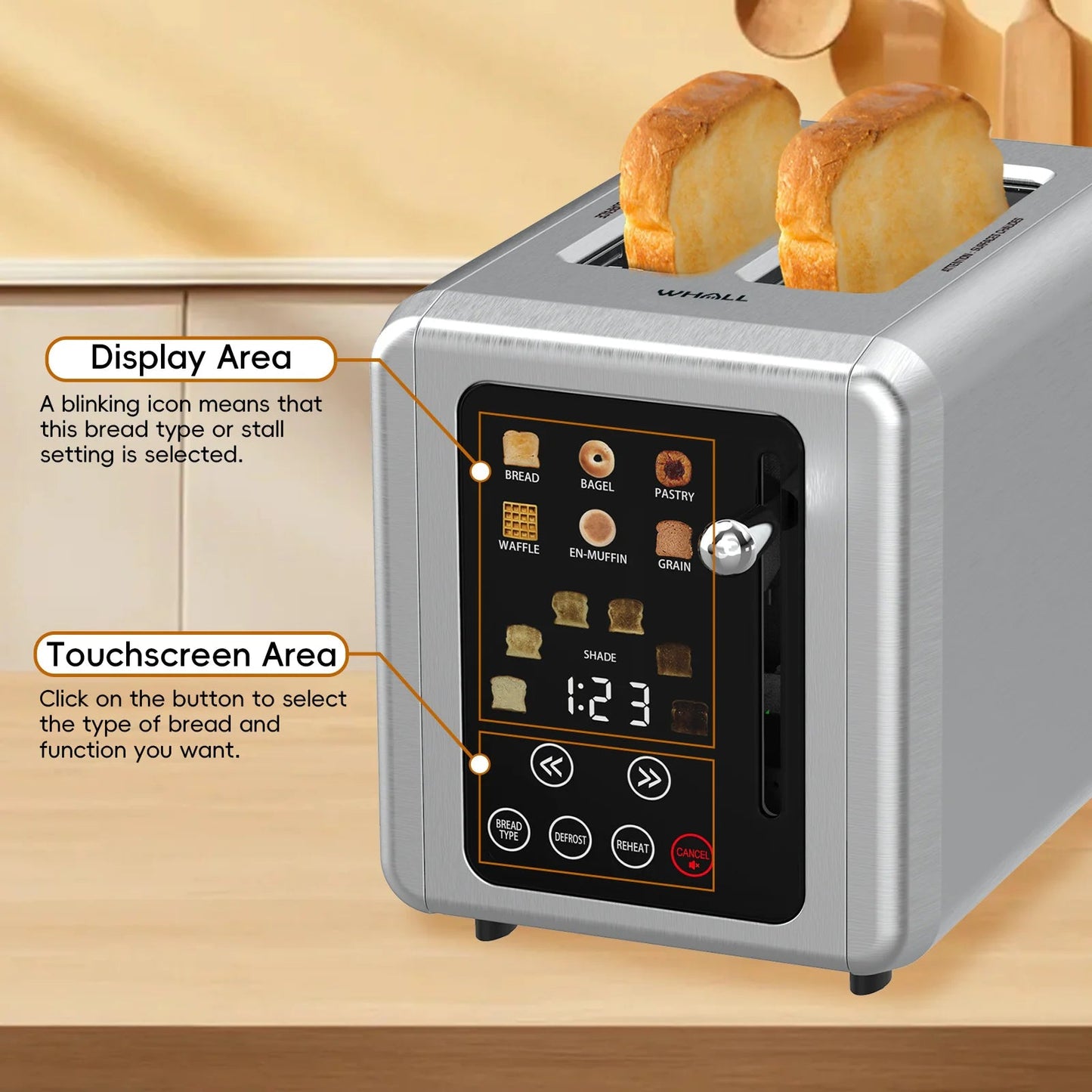 6-in-1 Touch Screen Breakfast Maker WEM Support (www.WEM.support)