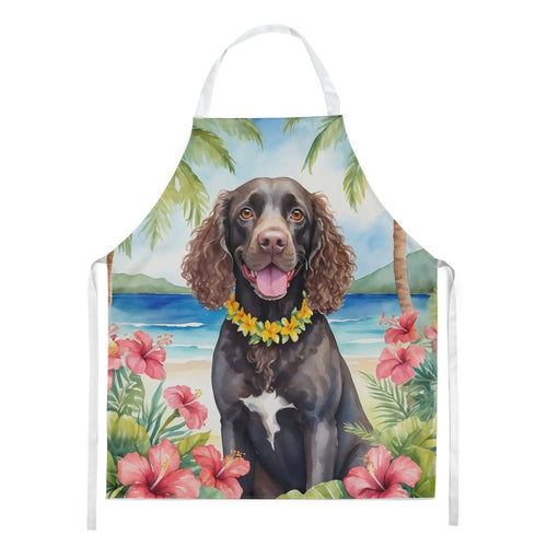 American Water Spaniel Luau Apron WEM Support (www.WEM.support)