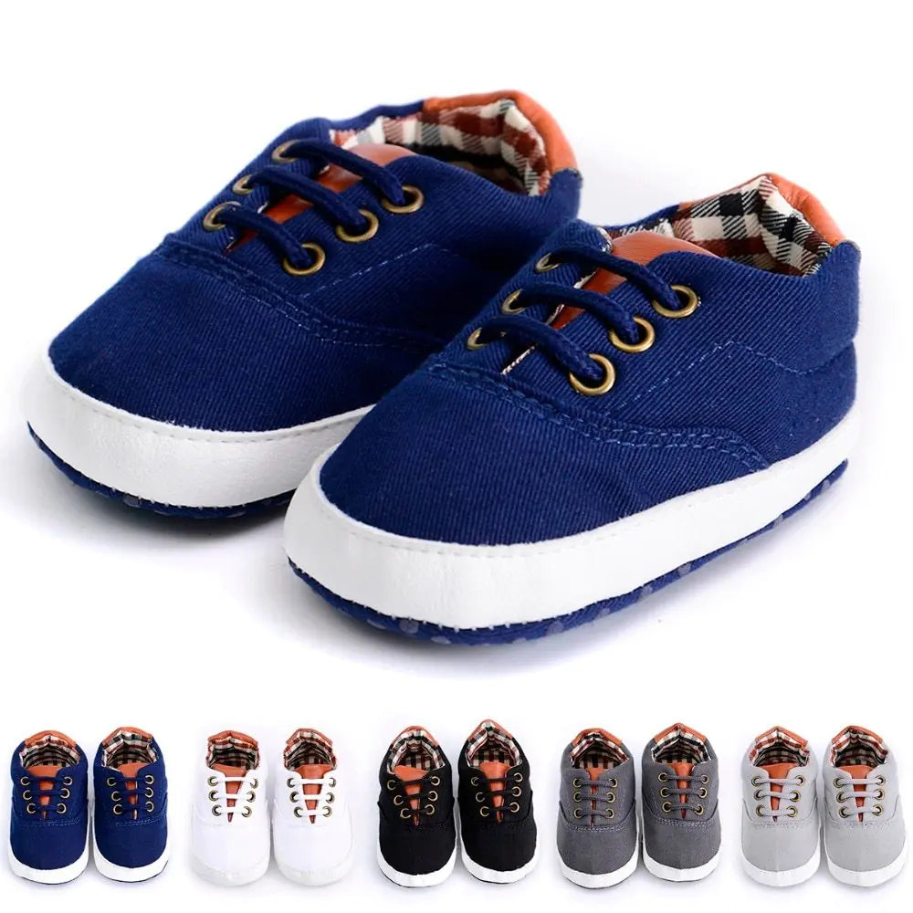 Solid color casual lace soft bottom baby canvas shoes baby shoes toddler shoes WEM Support (www.WEM.support)
