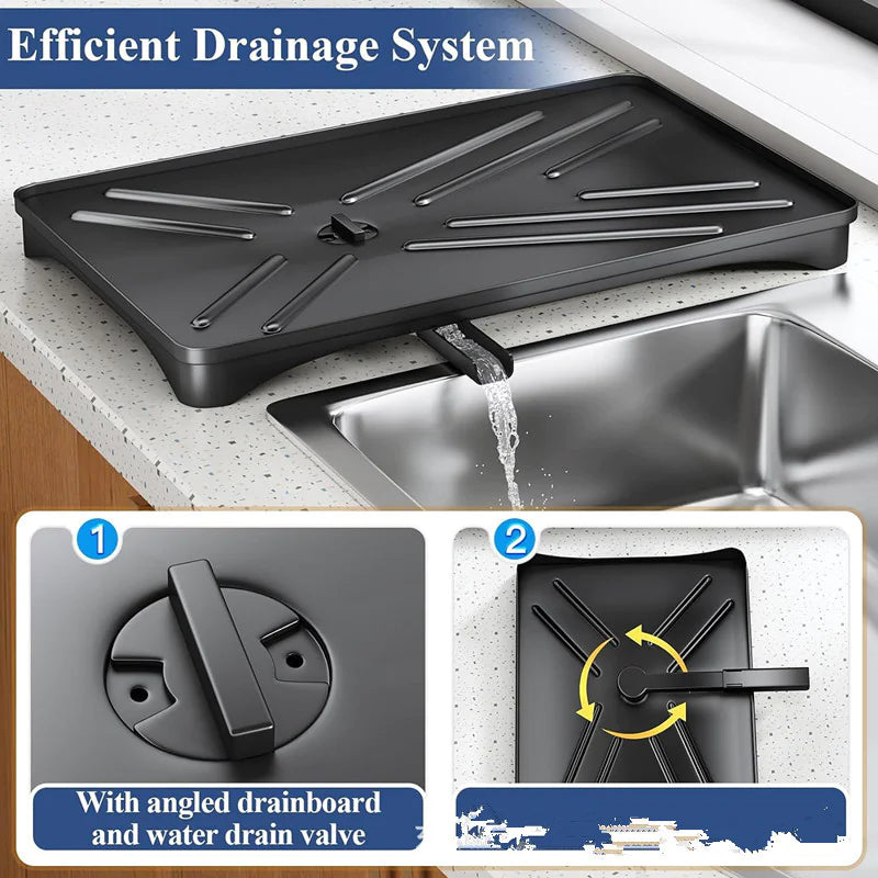 Sink Dish Drain Rack WEM Support (www.WEM.support)