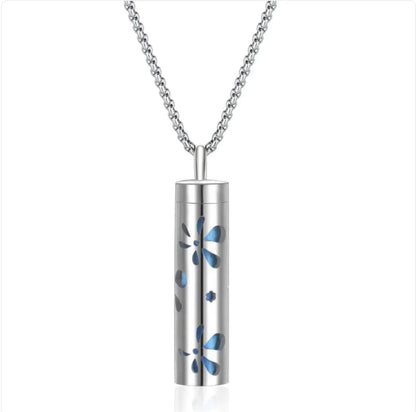 316L Stainless Steel Perfume Oil Diffuser Necklace WEM Support (www.WEM.support)
