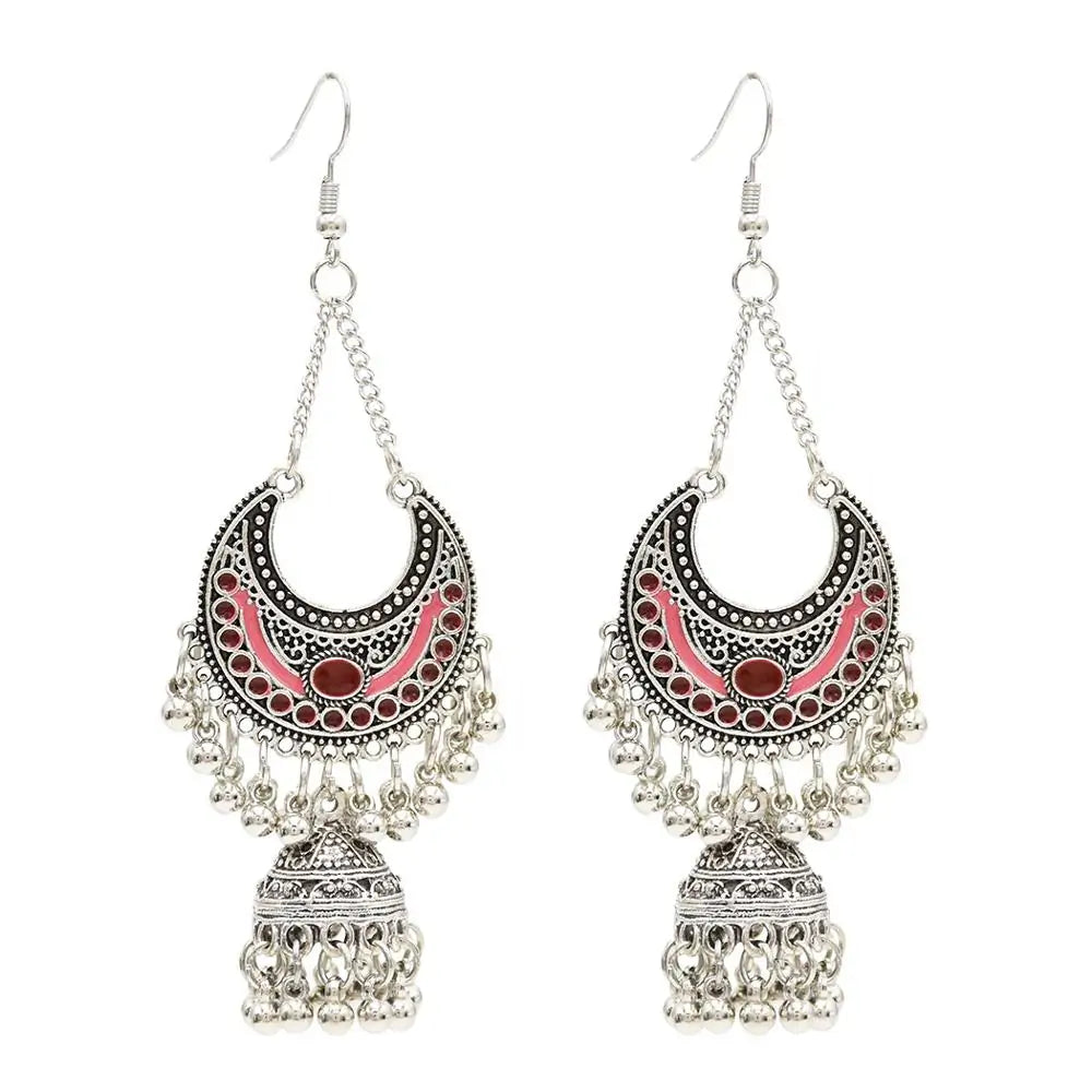 Egypt Vintage Silver Alloy Earrings for Women WEM Support (www.WEM.support)