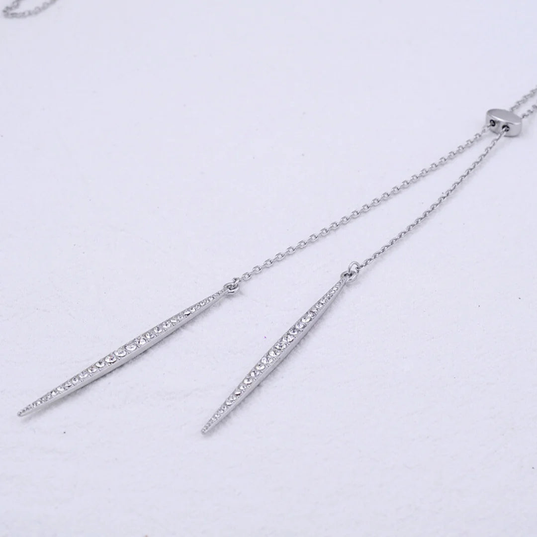 Slim Lariat Necklace WEM Support (www.WEM.support)