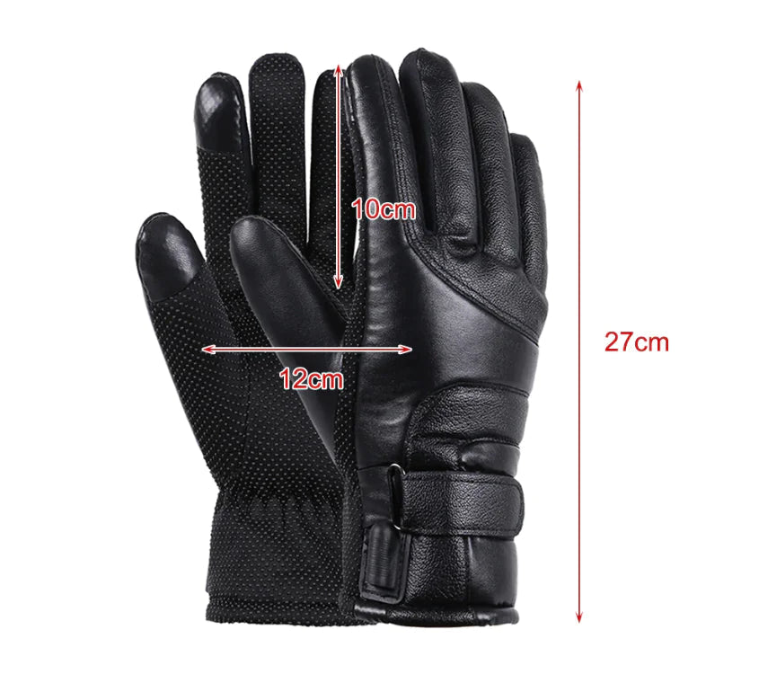 Electric USB Heated Gloves Winter Warming Thermal Ski Snow Hand Warm Windproof WEM Support (www.WEM.support)