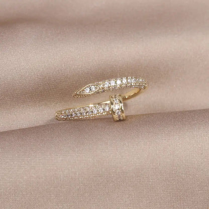 Classic Korean Style Copper Zircon Ring WEM Support (www.WEM.support)