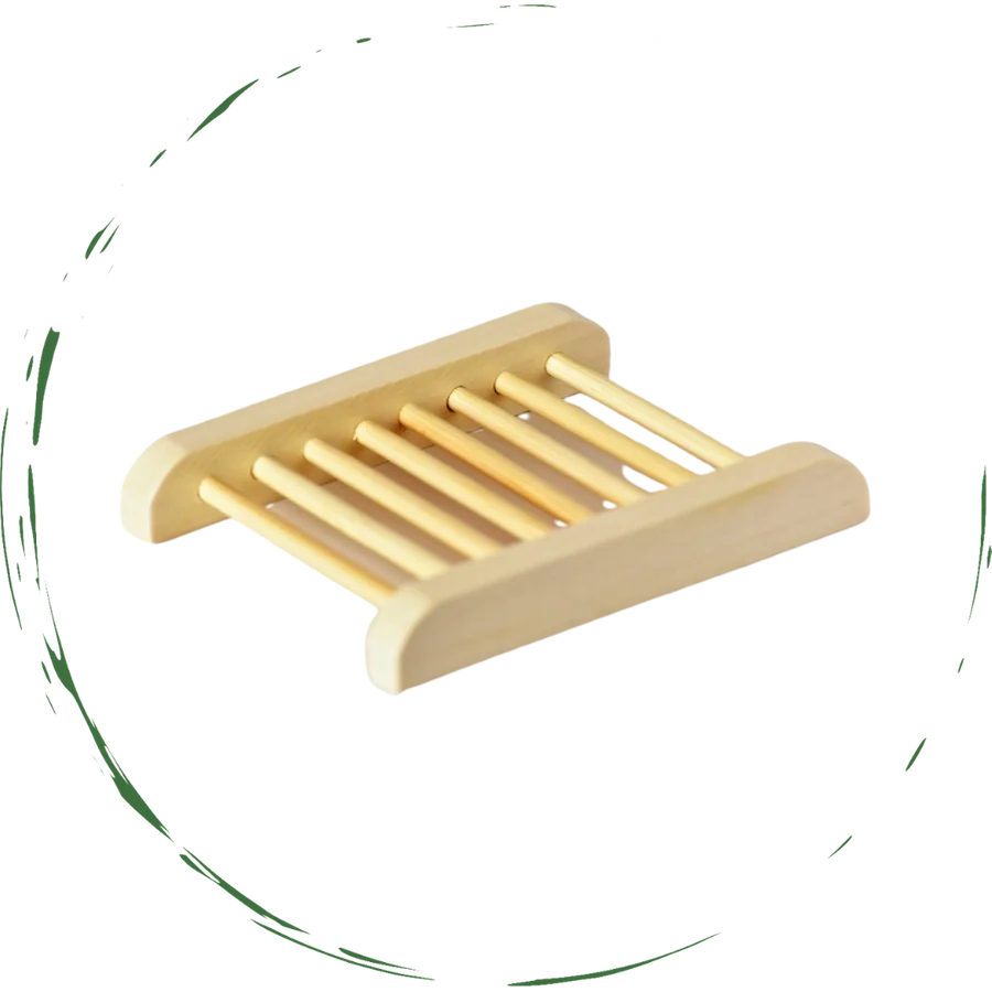 Bamboo Soap Bar Dish. Eco-Friendly WEM Support (www.WEM.support)