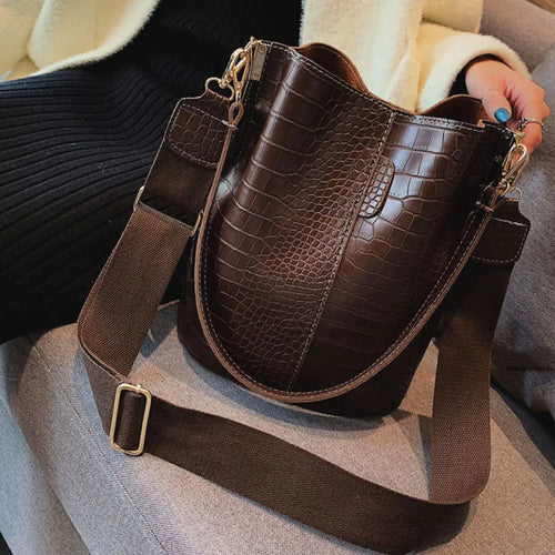 Blake Shoulder Bag -Chocolate Croc HejK.com Marketplace LLC