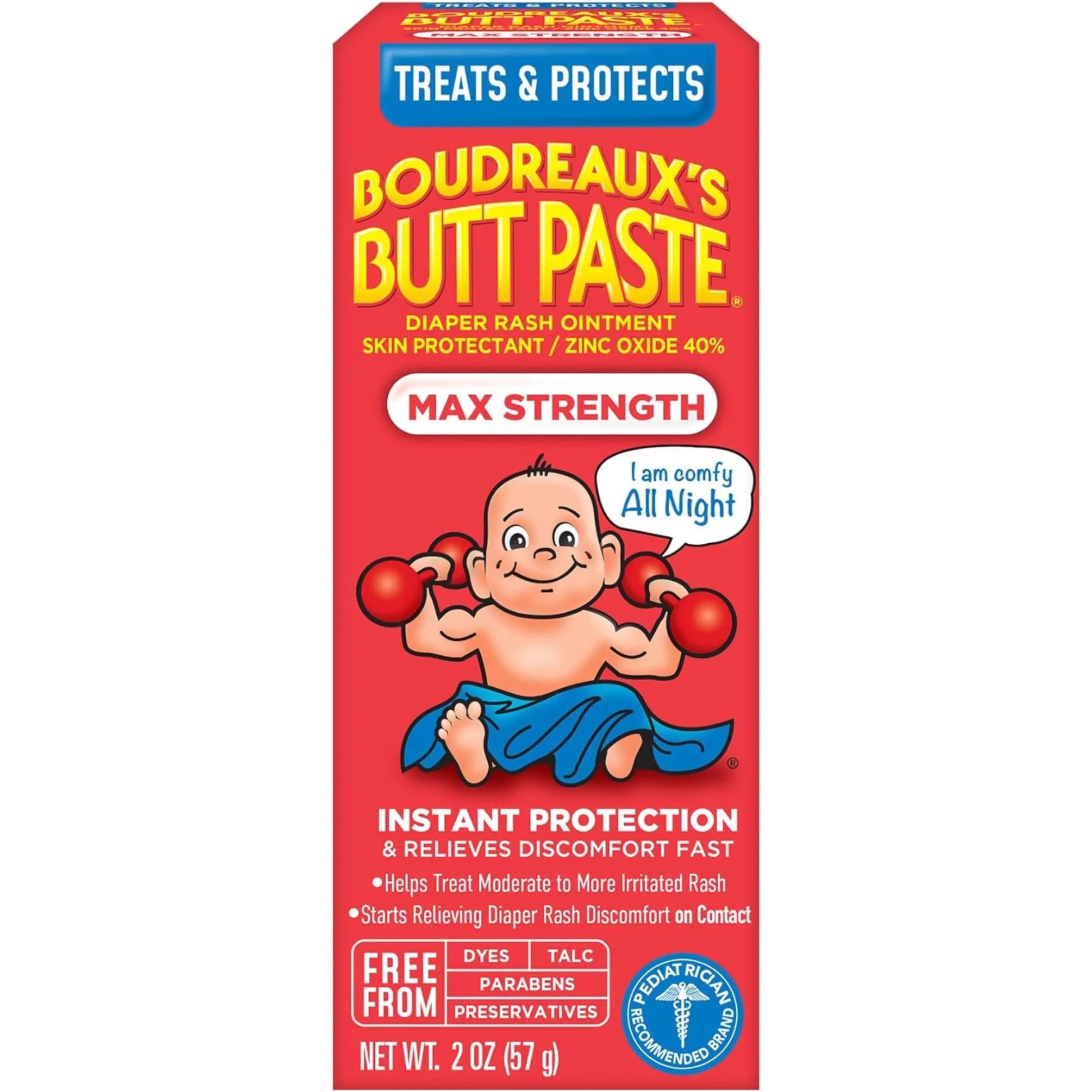Boudreaux's Max Strength Diaper Rash Ointment, 2 oz Tube HejK.com Marketplace LLC