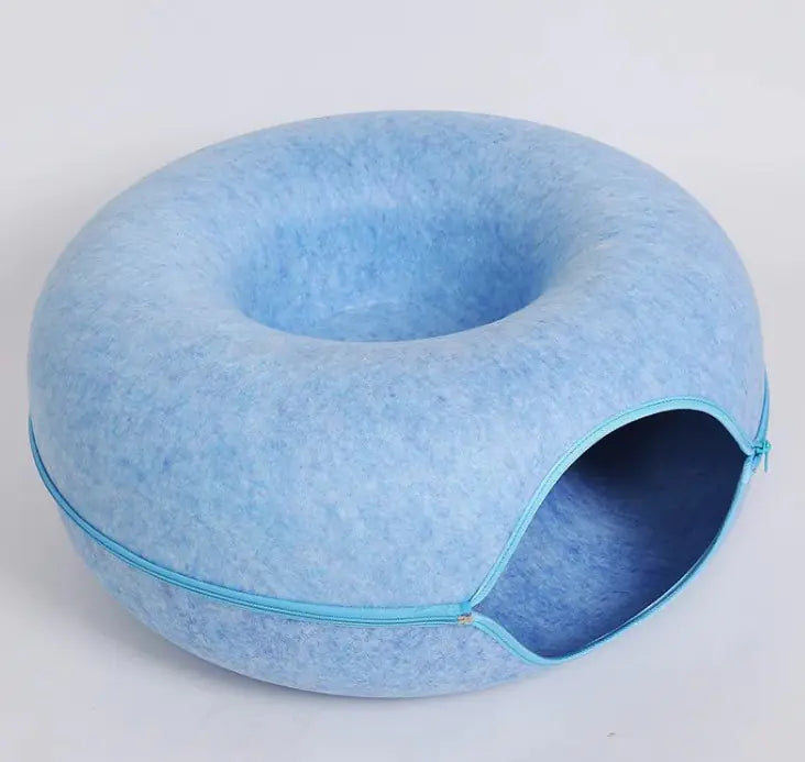 Round Woolen Cat Nest & Tunnel HejK.com Marketplace LLC