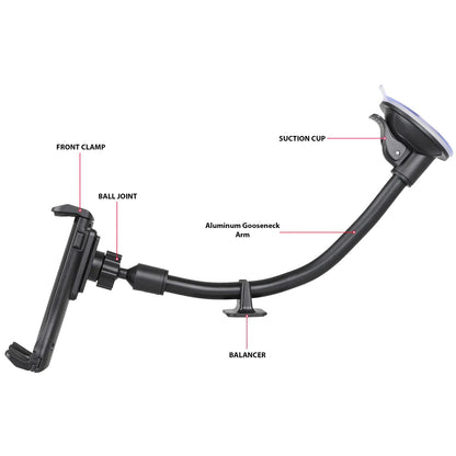 360° Universal Car Windshield Holder Desktop Mount For Cellphone Tablet iPad GPS WEM Support (www.WEM.support)