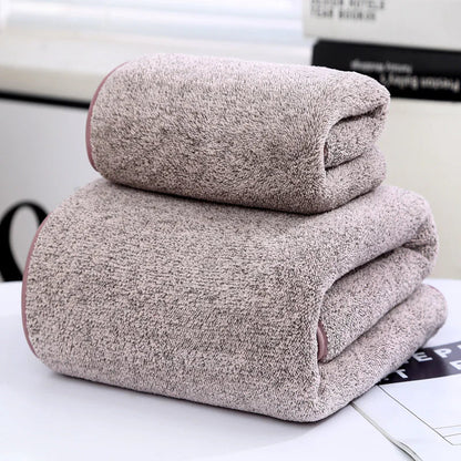 Bamboo Charcoal Coral Fleece Towel Duo HejK.com Marketplace LLC
