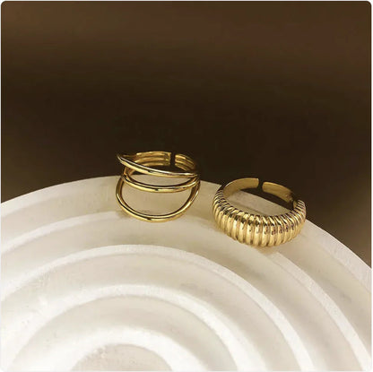 Sterling Silver Geometric Index Ring HejK.com