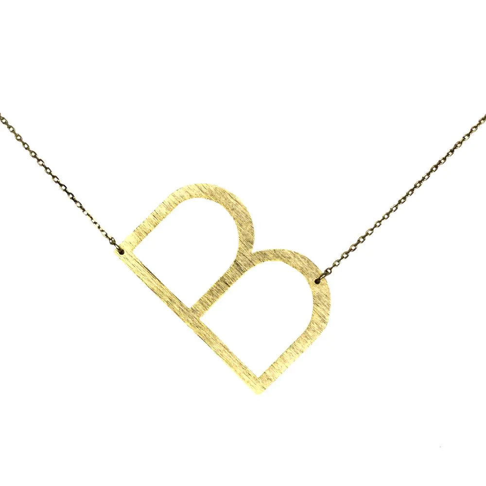 Monogram Collection Initial Necklace Prepck WEM Support (www.WEM.support)