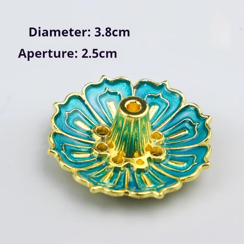 Alloy Lotus Incense Burner HejK.com