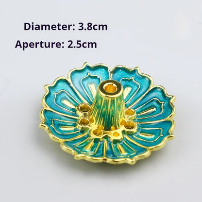 Alloy Lotus Incense Burner HejK.com