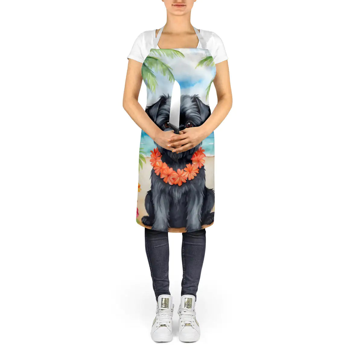 Affenpinscher Luau Apron WEM Support (www.WEM.support)