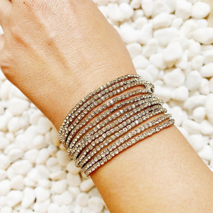Strands Of Shine Stretch Bracelet Set WEM Support (www.WEM.support)