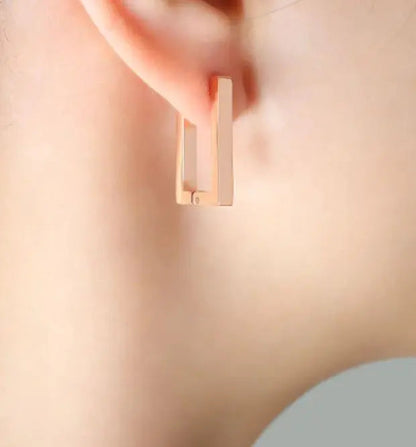 Terra Geometric Gold Earrings WEM Support (www.WEM.support)