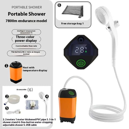 Portable Outdoor Shower WEM Support (www.WEM.support)