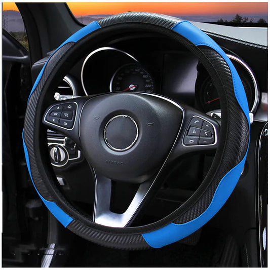Carbon Fiber Car Steering Wheel Cover HejK.com Marketplace LLC