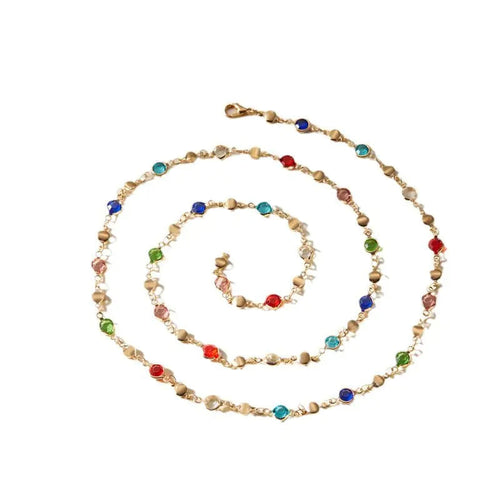 Color Artificial Crystal Necklace HejK.com