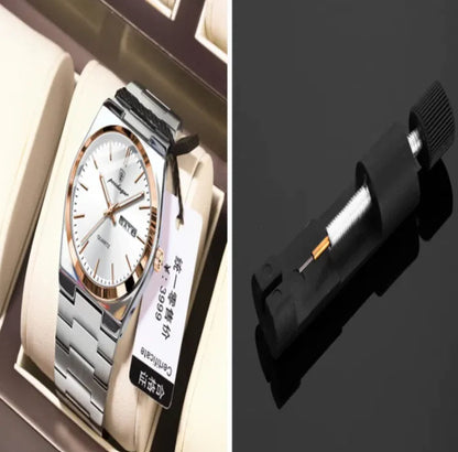 SlimLine Waterproof Quartz Watch WEM Support (www.WEM.support)