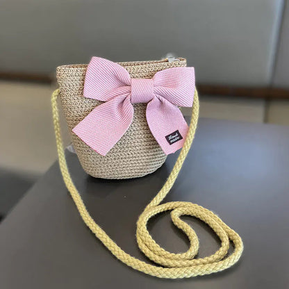 Set Sombrero y Bolso de Paja Niña Verano HejK.com Marketplace LLC