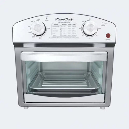 Stainless Steel 12 Liter Air Fryer With Dual Knob Control WEM Support (www.WEM.support)