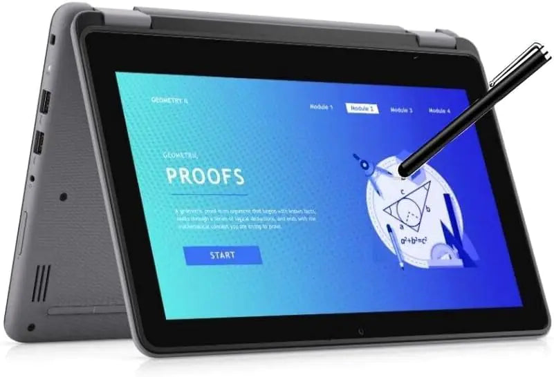 Dell Latitude Pro 11.6in Touchscreen 2-in-1 Convertible Laptop Intel Quad Core up to 3.7Ghz 4GB DDR4 RAM 128GB SSD Super Fast WiFi HDMI Pen Windows 11 Pro (3140m - Renewed)