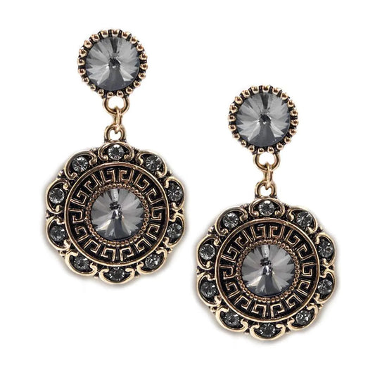 Bloom Earrings-Charcoal WEM Support (www.WEM.support)