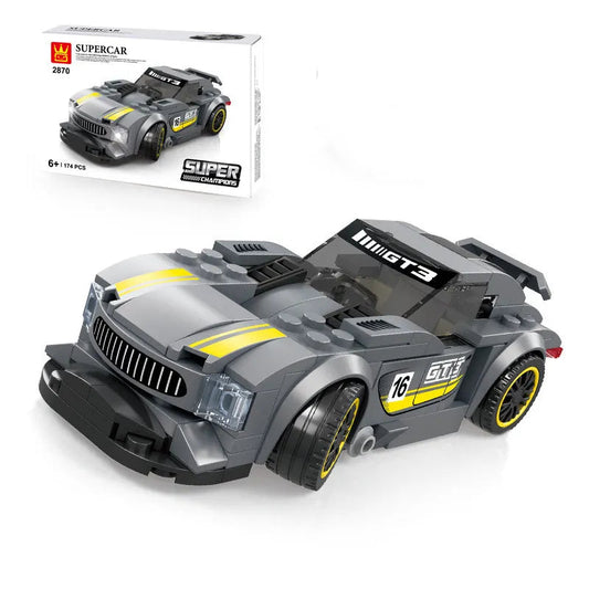 Super Car Small Particles Assembled Boy Sports Car Building Block Stall Decoration Toy WEM Support (www.WEM.support)