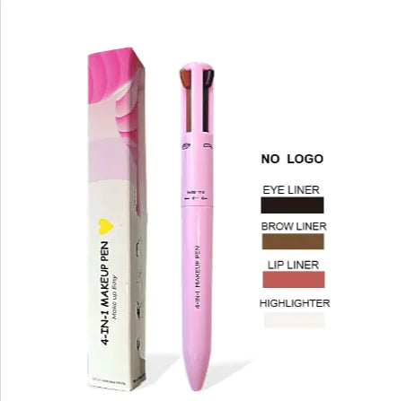 4-in-1 Cosmetic Brush – Highlight, Lip, Eye & Brow Pencil WEM Support (www.WEM.support)