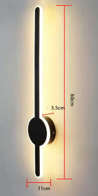 Minimalist Luxury Line LED Acrylic Wall Light WEM Support (www.WEM.support)