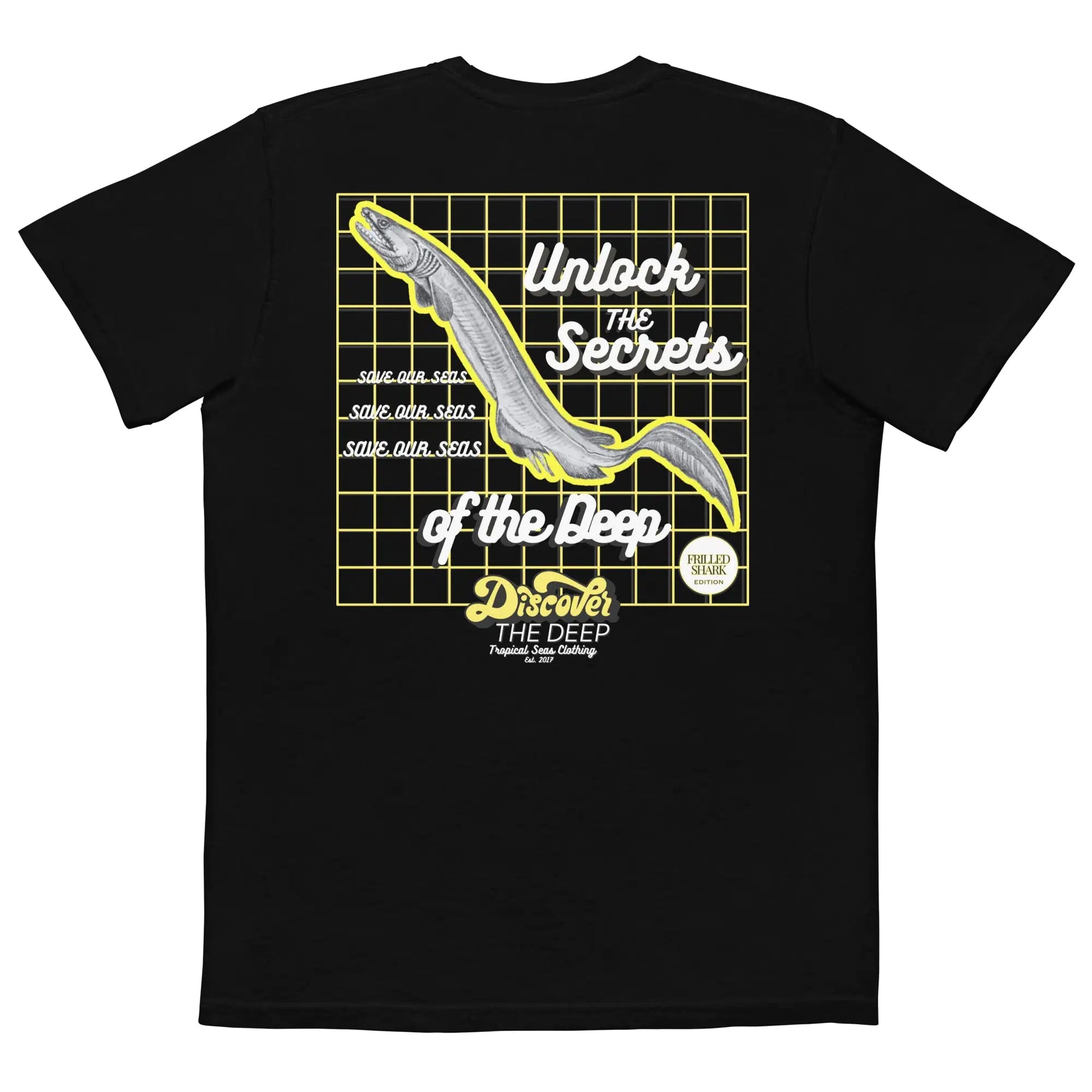 Discover the Deep Frilled Shark Edition Pocket T-shirt WEM Support (www.WEM.support)