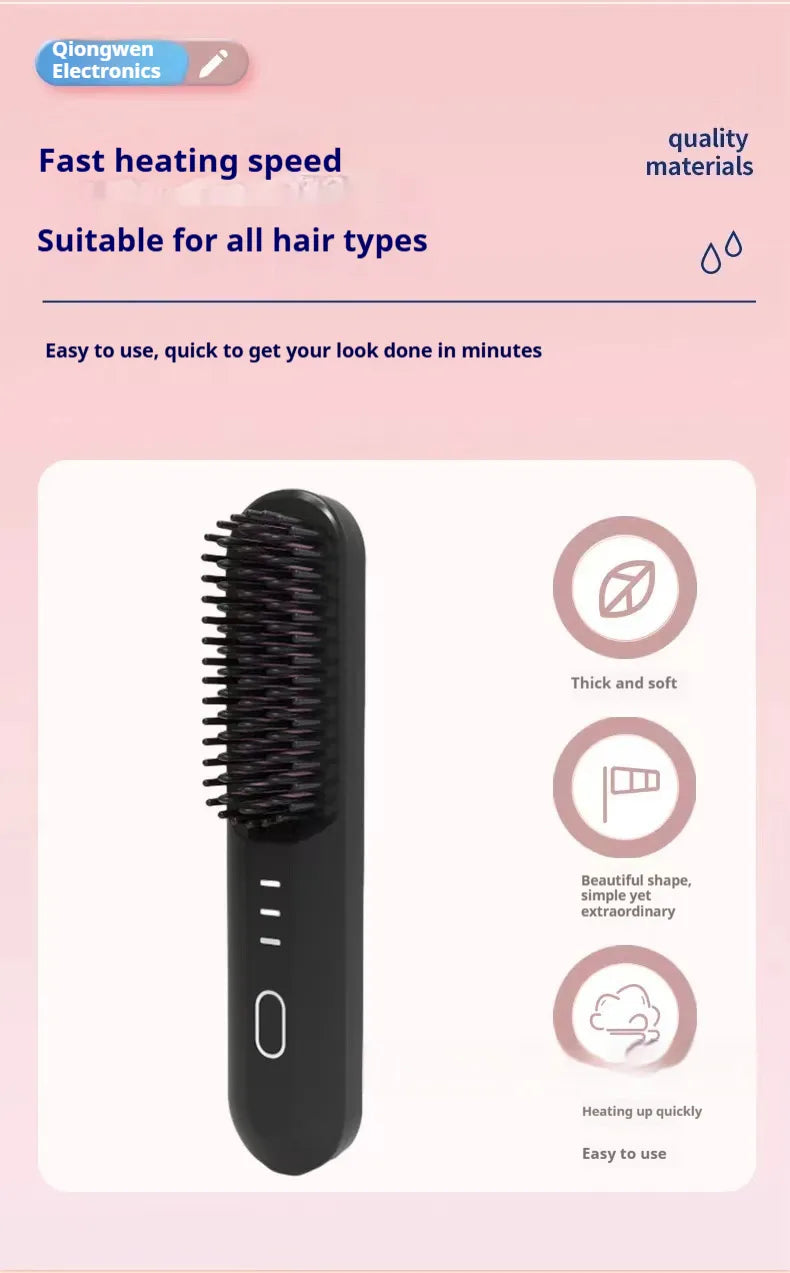 Dual-Purpose  Rolling and Straightening Brush