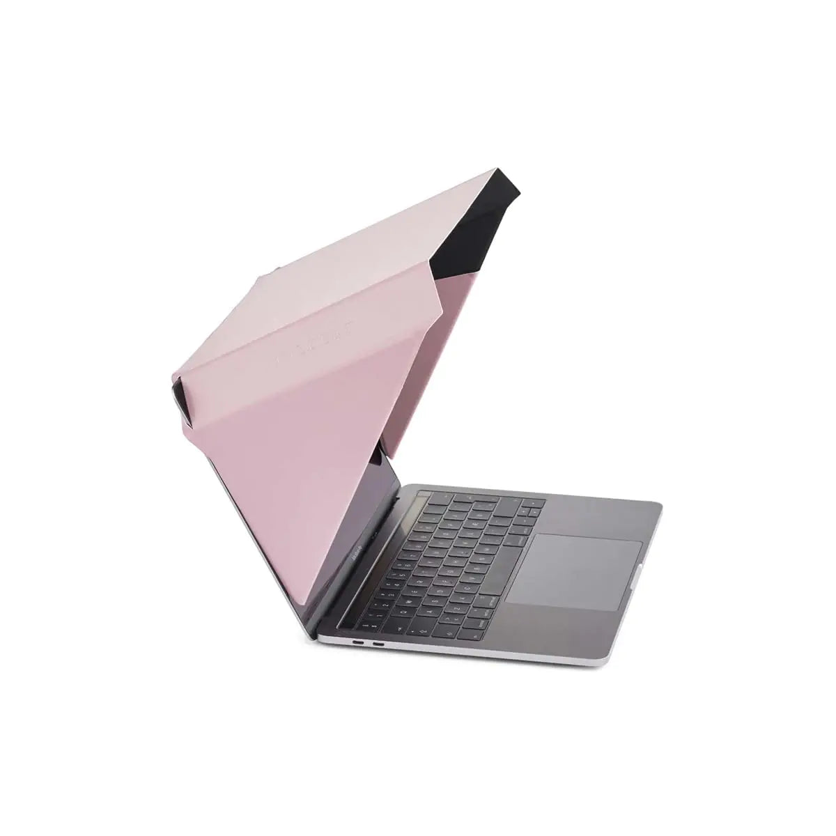 Philbert Danish Design 4-in-1 Laptop Sun Shade - Slim Hood Screen Shade Privacy Screen Heat Protection & Contrast Enhancement - Universal Foldable & Lightweight - Fits 12"/13"/14" Laptops - Pink