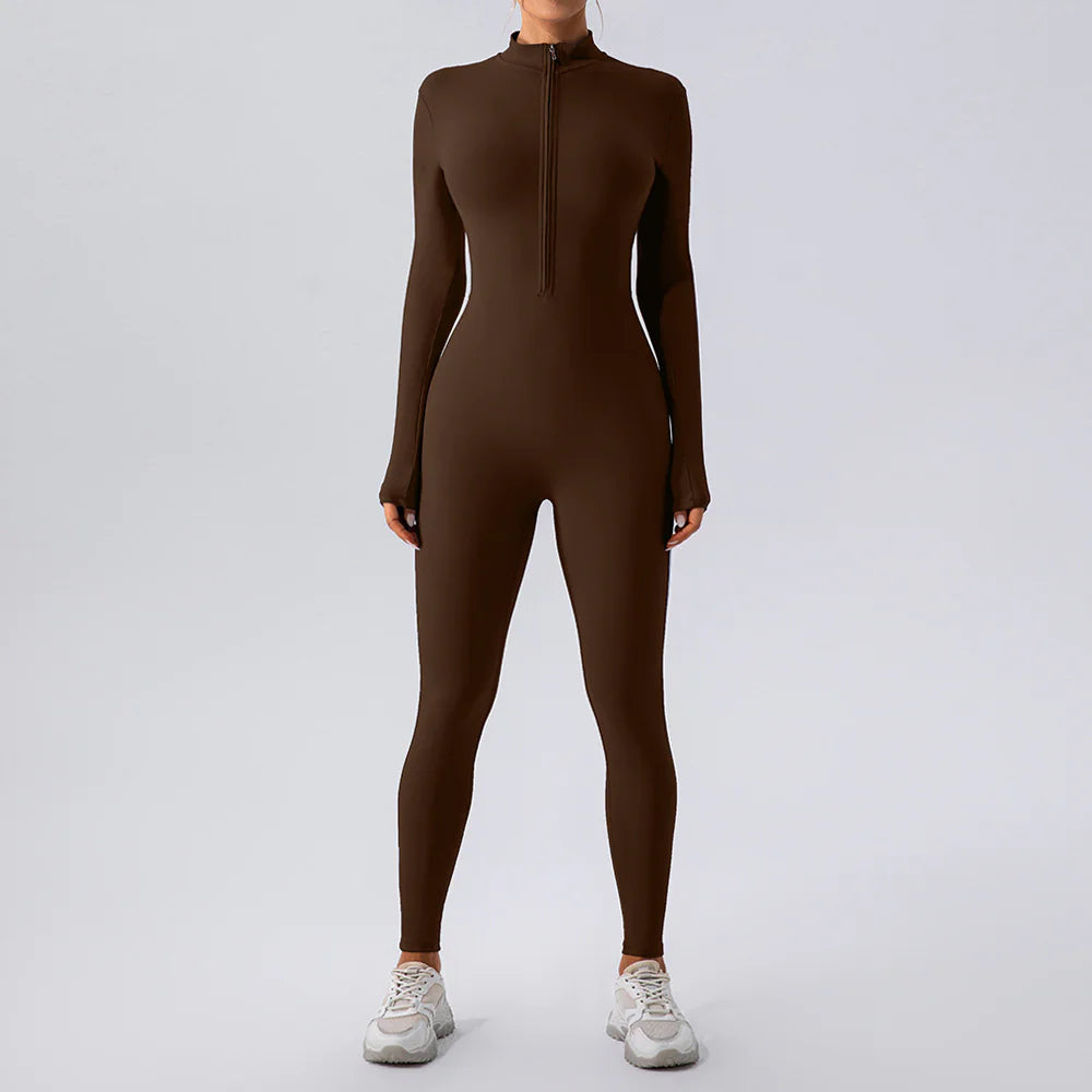 Fleece-Lined Yoga Jumpsuit WEM Support (www.WEM.support)