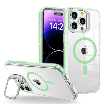 LUHOURI Magnetic for iPhone 13 Pro Max Case with Built-in Kickstand,Screen Protector Included,[Compatible with Magsafe],Slim Fit Shockproof Crystal Cover iPhone 13 Pro Max 6.7" Phone Case Clear Blue HejK.com