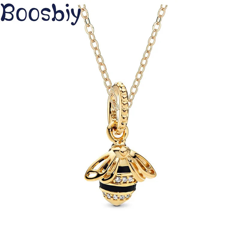 Accented Fat Bee Pendant With Chain WEM Support (www.WEM.support)